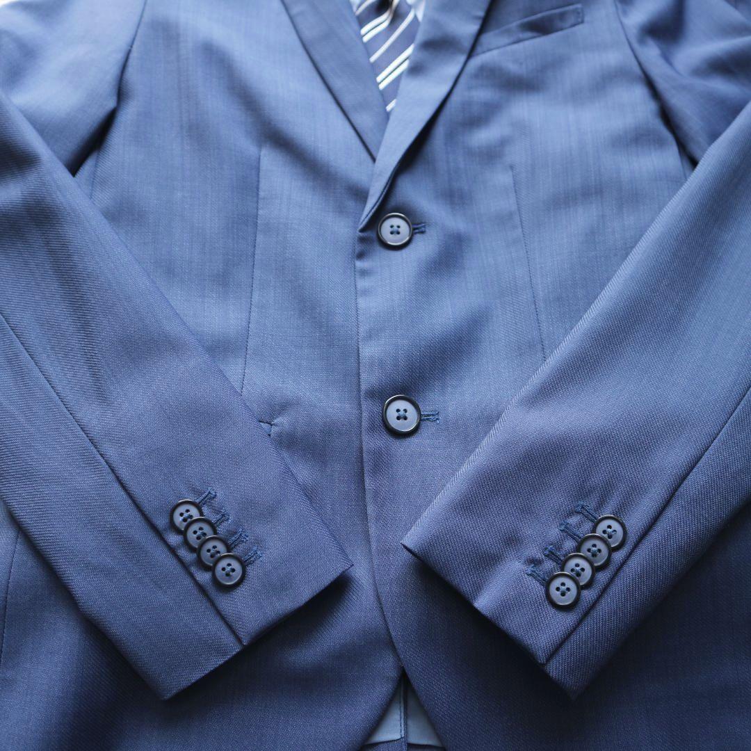 美品 ザラ 150cm 男の子 セレモニースーツ上下セットアップ フォーマル 青