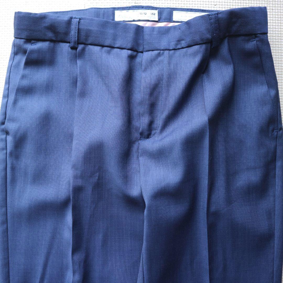 美品 ザラ 150cm 男の子 セレモニースーツ上下セットアップ フォーマル 青