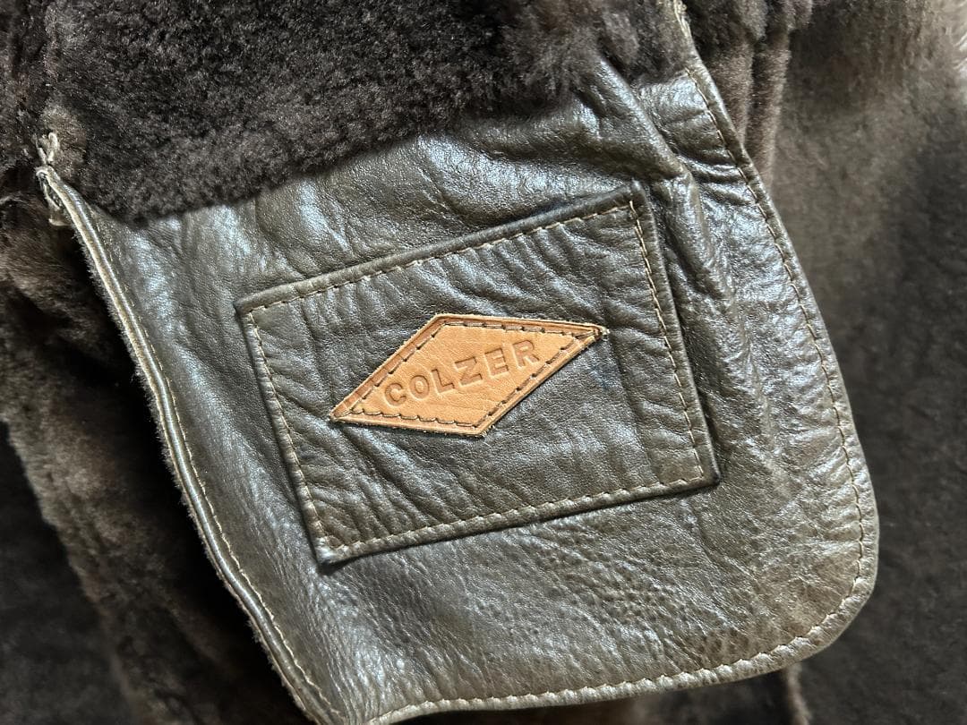 やよい　コルザー COLZER リアルムートンランチコート　チョコレート