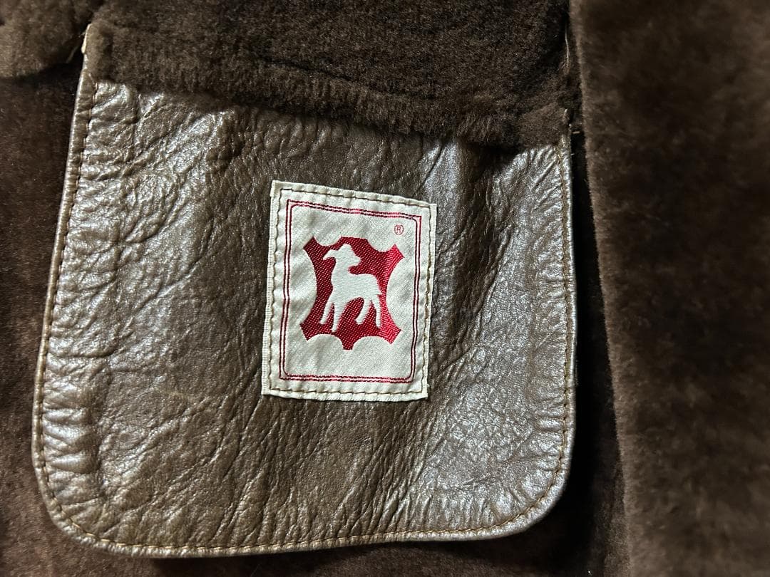 やよい　コルザー COLZER リアルムートンランチコート　チョコレート