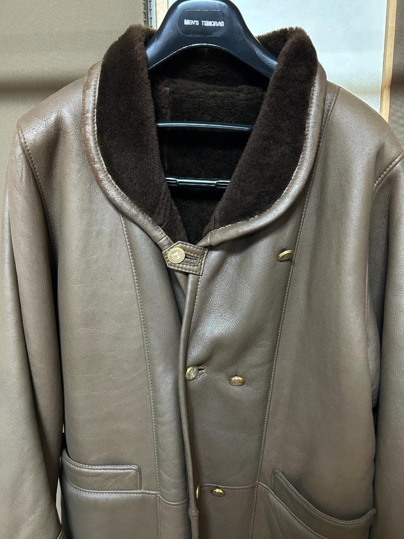 やよい　コルザー COLZER リアルムートンランチコート　チョコレート