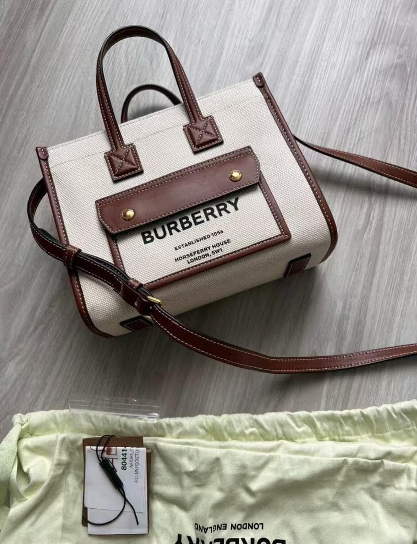 BUR☆BERRY ショルダーバッグ キャンバス~~~