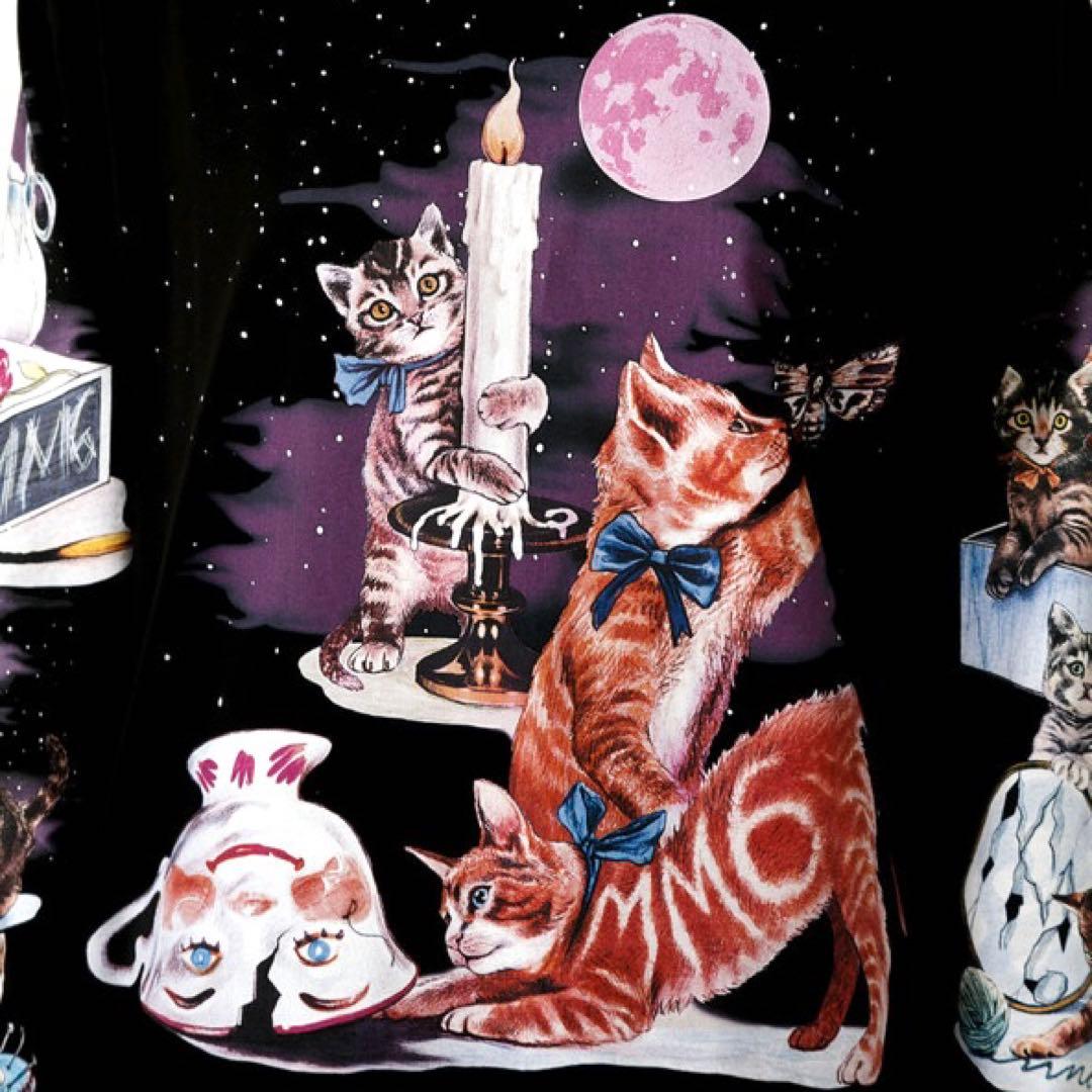 [なみへい ] MM6 - キャットプリント L/S カットソー