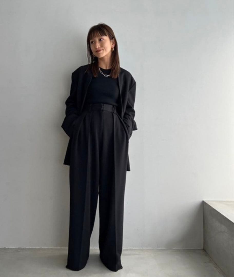 todayful★カラーレスツイルジャケット★黒★36