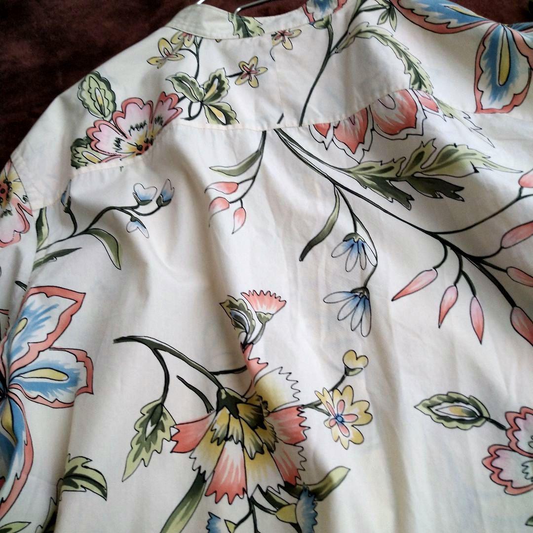 ローレンラルフローレン 花柄 五分袖 チュニック ボタニカル 3L