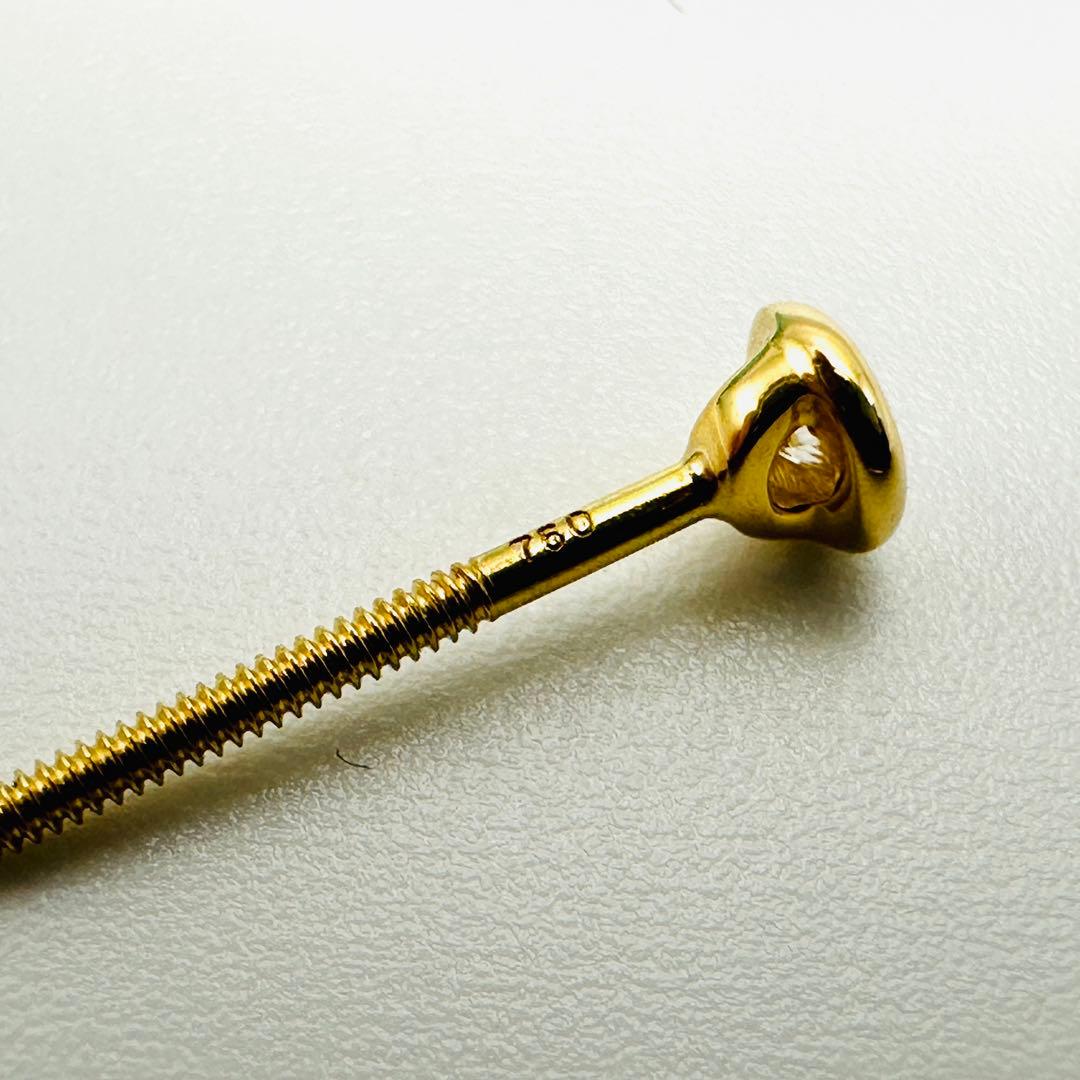 Tiffany バイザヤード　ゴールド　ピアス　Au750 スクリュー式キャッチ