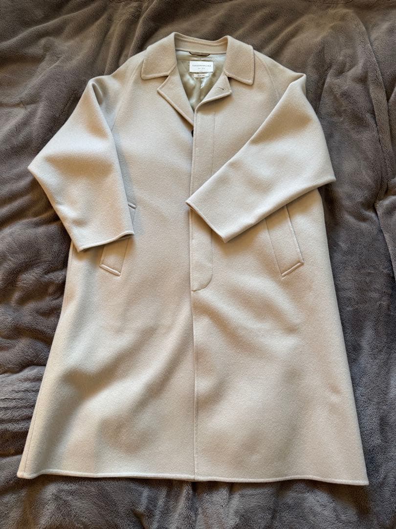 TOMORROWLAND ベージュ ウールバルカラーコート