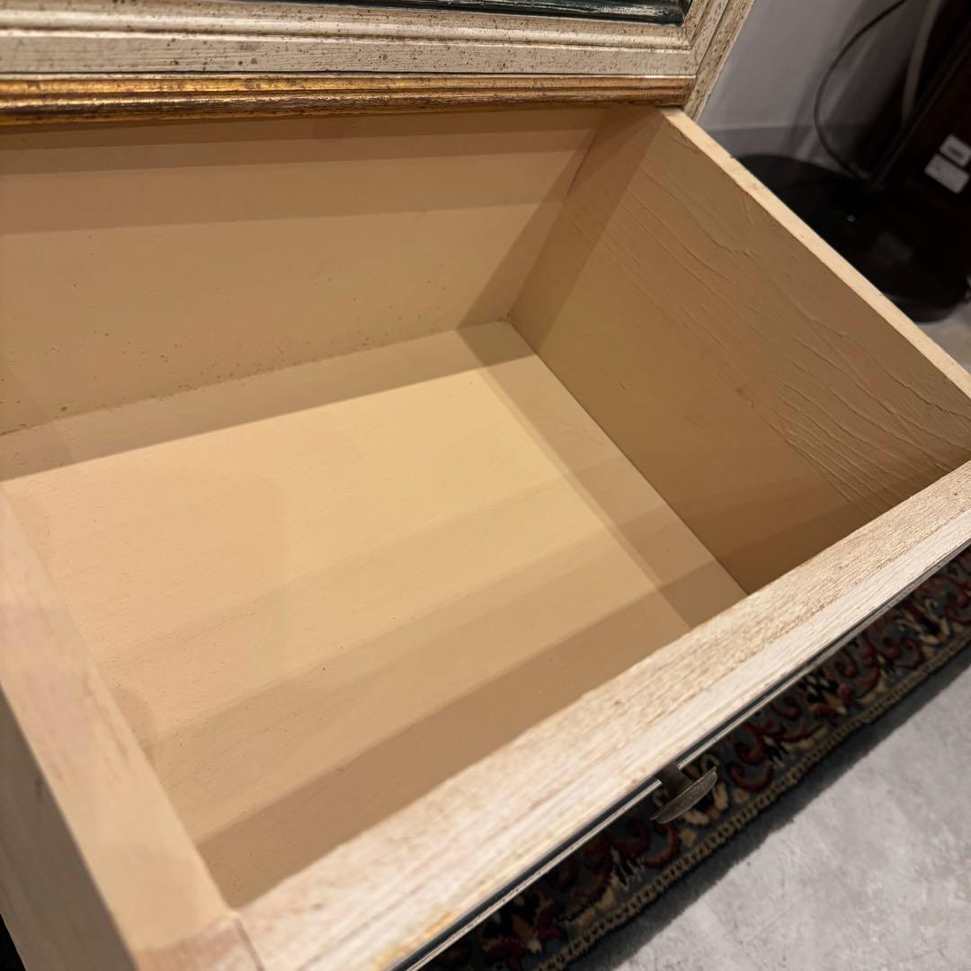 トールペイント サイドチェスト ロココ調 アンティーク家具 ヴィンテージ家具