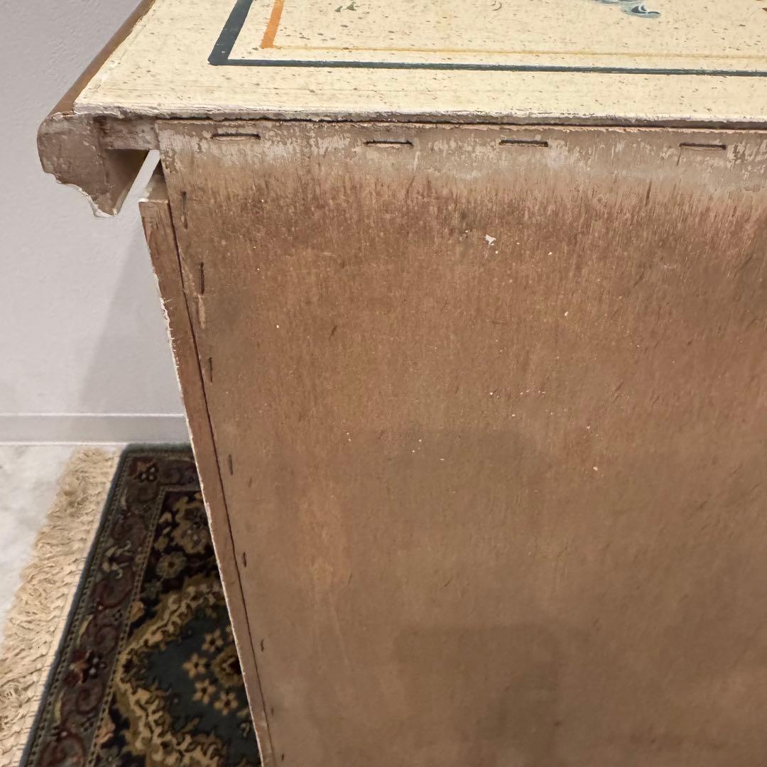 トールペイント サイドチェスト ロココ調 アンティーク家具 ヴィンテージ家具