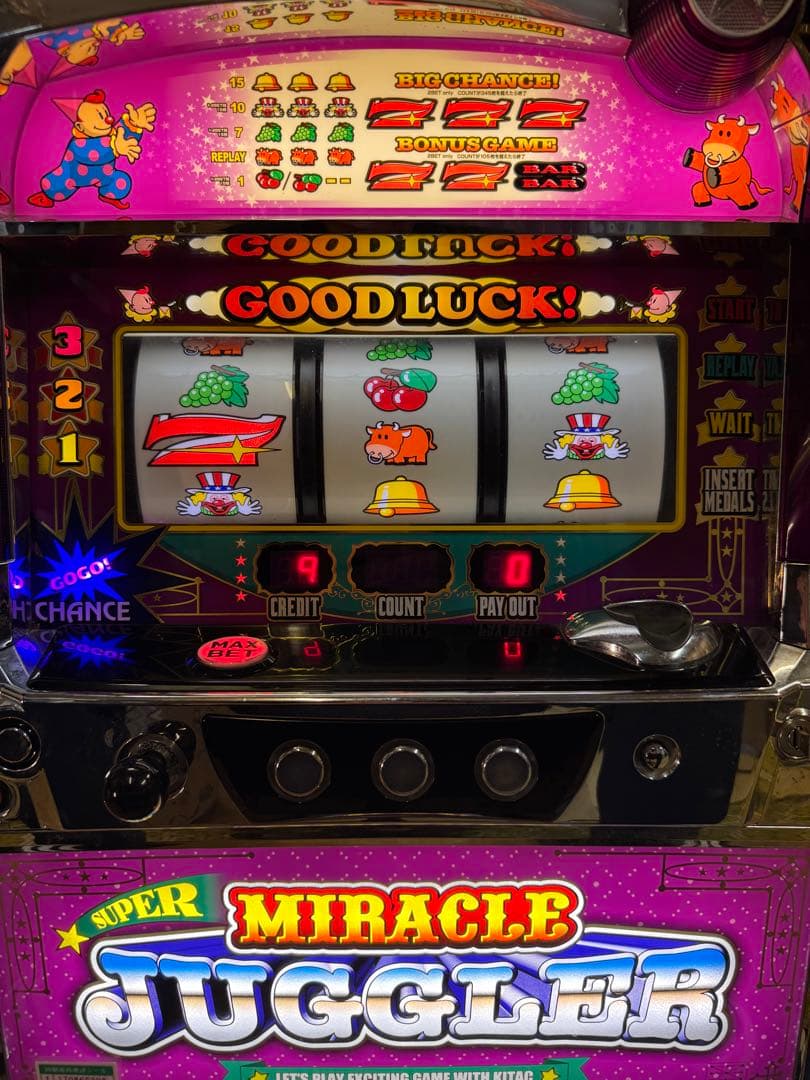 スーパーミラクルジャグラー　不要機　家庭用電源　実機