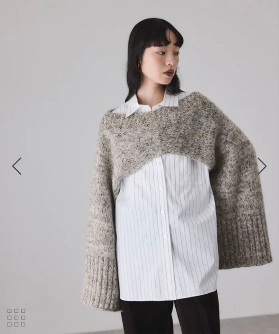 ADAM ET ROPE＊2WAYムリネニットベスト