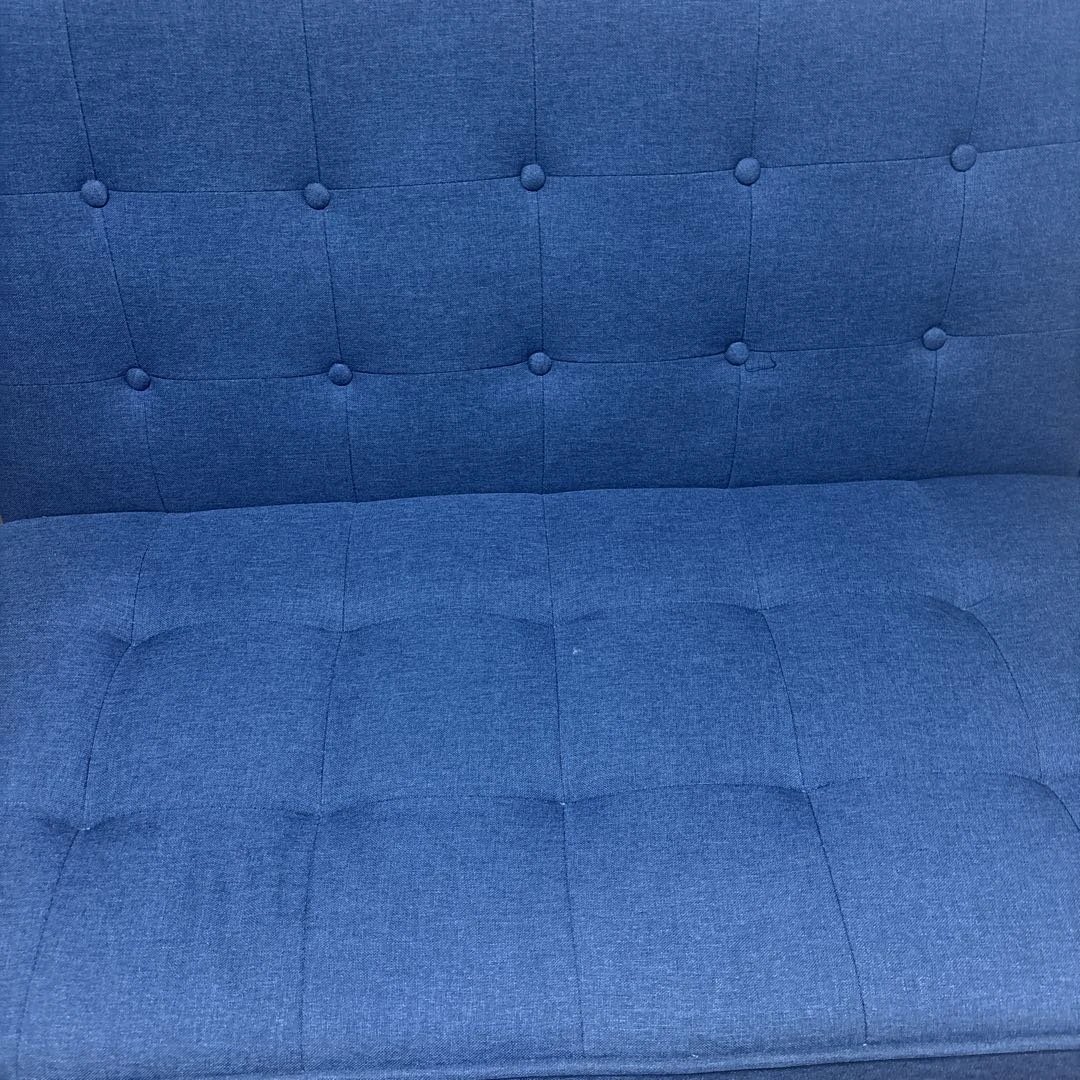 【美品】　ニトリ　ソファ　ネイビー　2人がけ