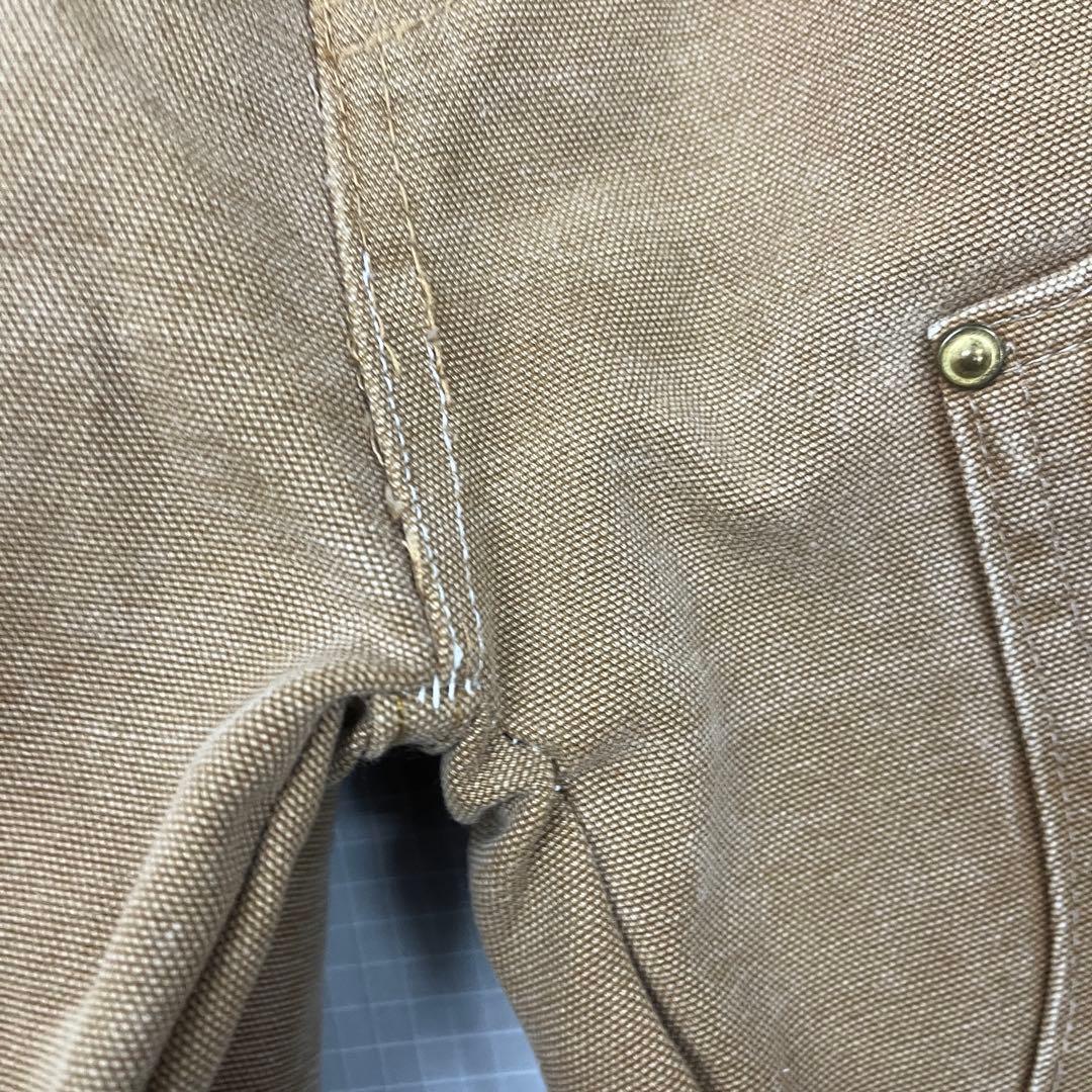 【USA製】カーハート B01 ダブルニー ペインターパンツ 茶 W82 雰囲気