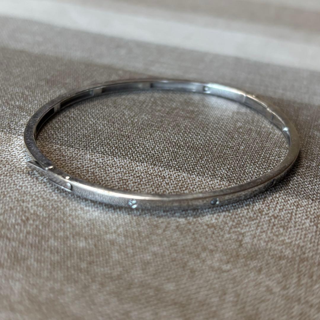 k18 WG ダイヤモンド　バングルブレスレット