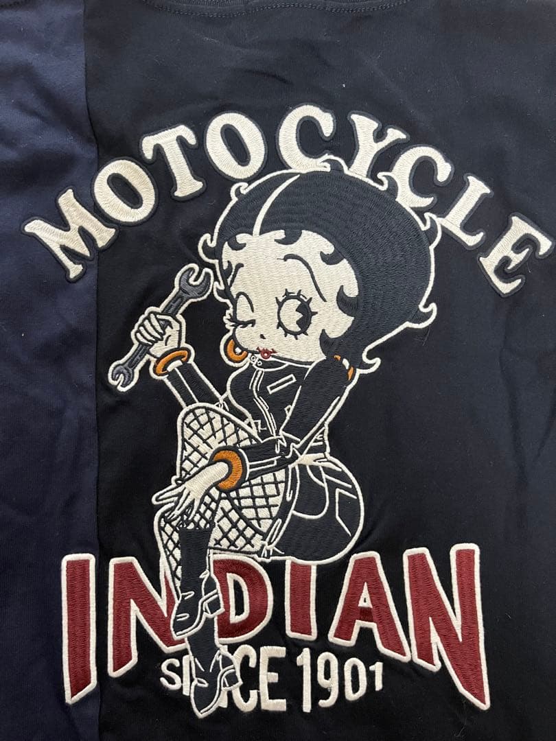 INDIAN MOTORCYCLE Betty Boop 長袖カットソー 未使用
