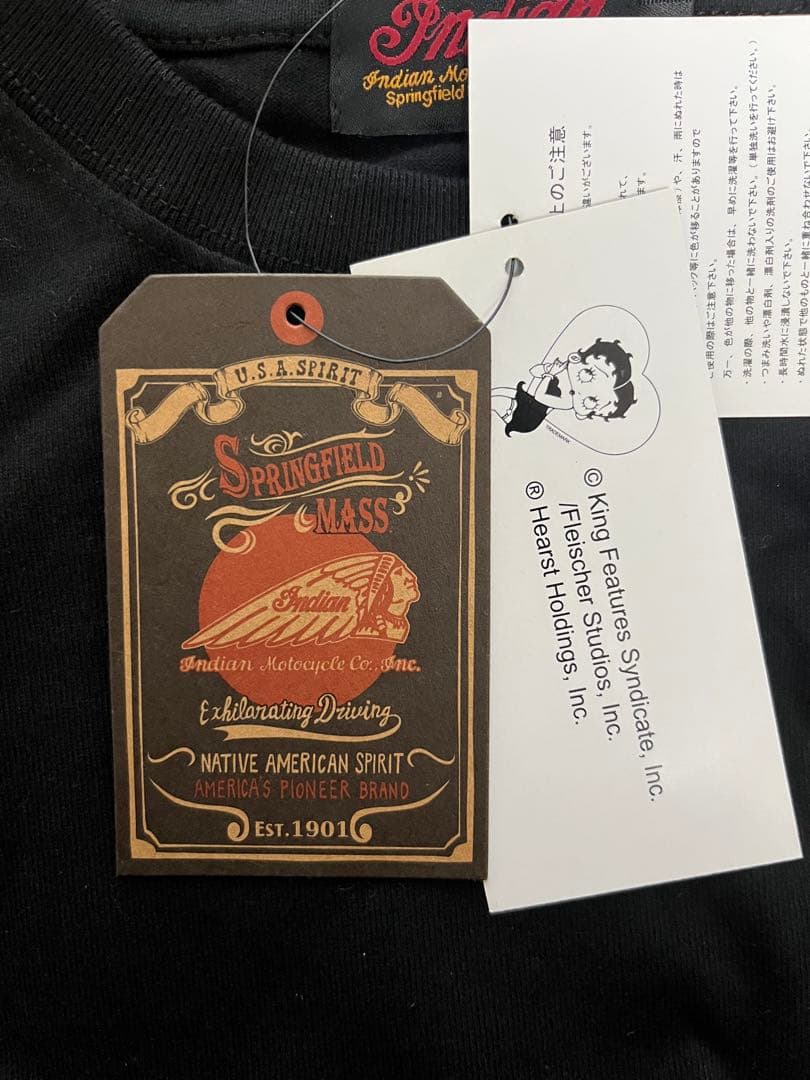 INDIAN MOTORCYCLE Betty Boop 長袖カットソー 未使用
