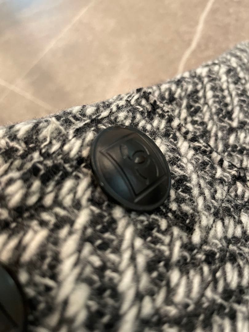 美品　CHANEL メンズライクツイードジャケットコート　オーバーサイズ　42