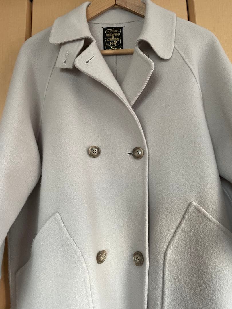 ハグオーワー⭐︎ クロスアンドクロス ダブルフェイスミドルコート