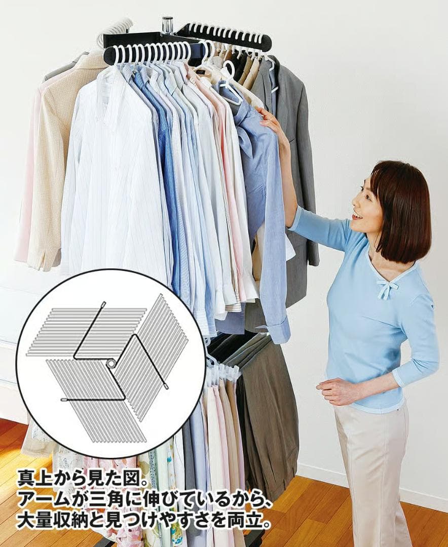 フロンテア　回転ハンガー　森の服