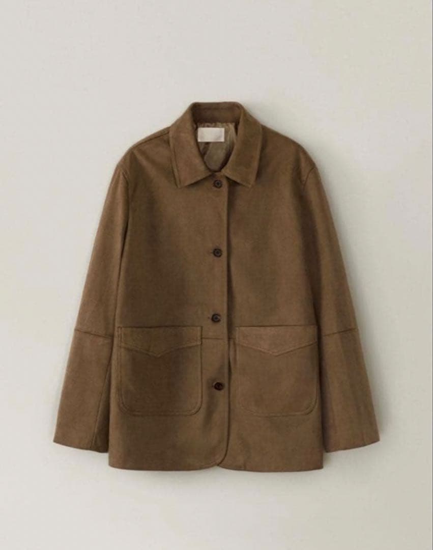 ジャケット・アウター OHOTORO Henry Suede Jacket beige