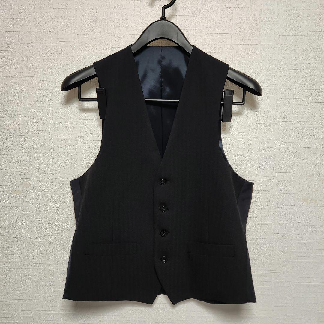 スーツセレクト　メンズ　スーツ　スリーピース　4Sシリーズ　着用一回　ブラック