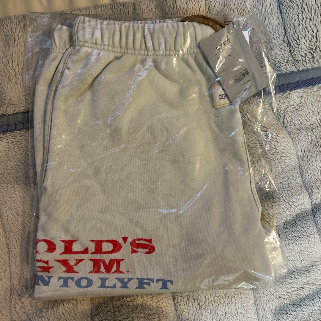 LÝFT × GOLD'S GYM VINTAGE LOGO SHORTS L