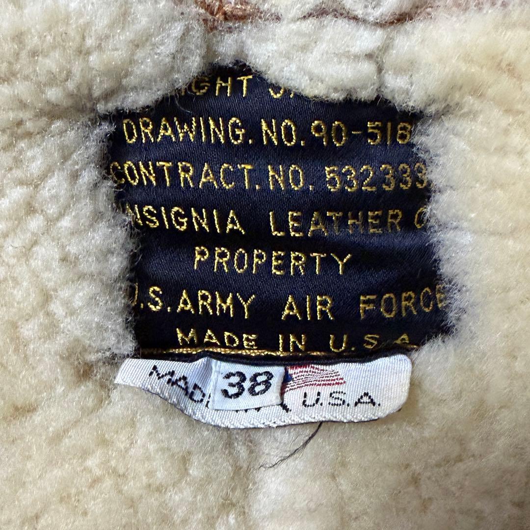 USA製■U.S.ARMY AIR FORCE フライトジャケット　B-3 38