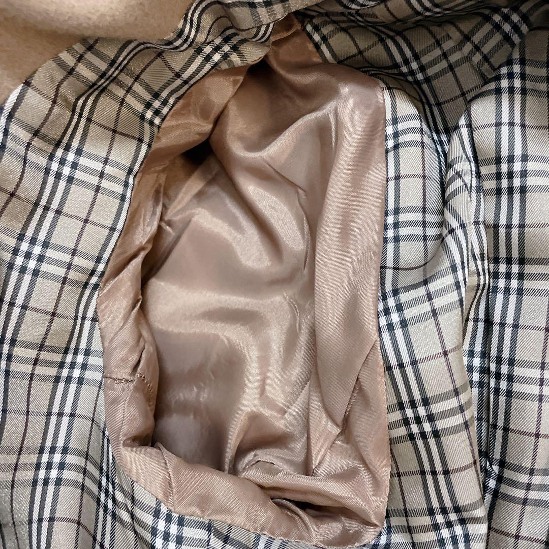 未使用級✨バーバリーブルーレーベル トレンチコート チェック カシミヤ混 ベルト