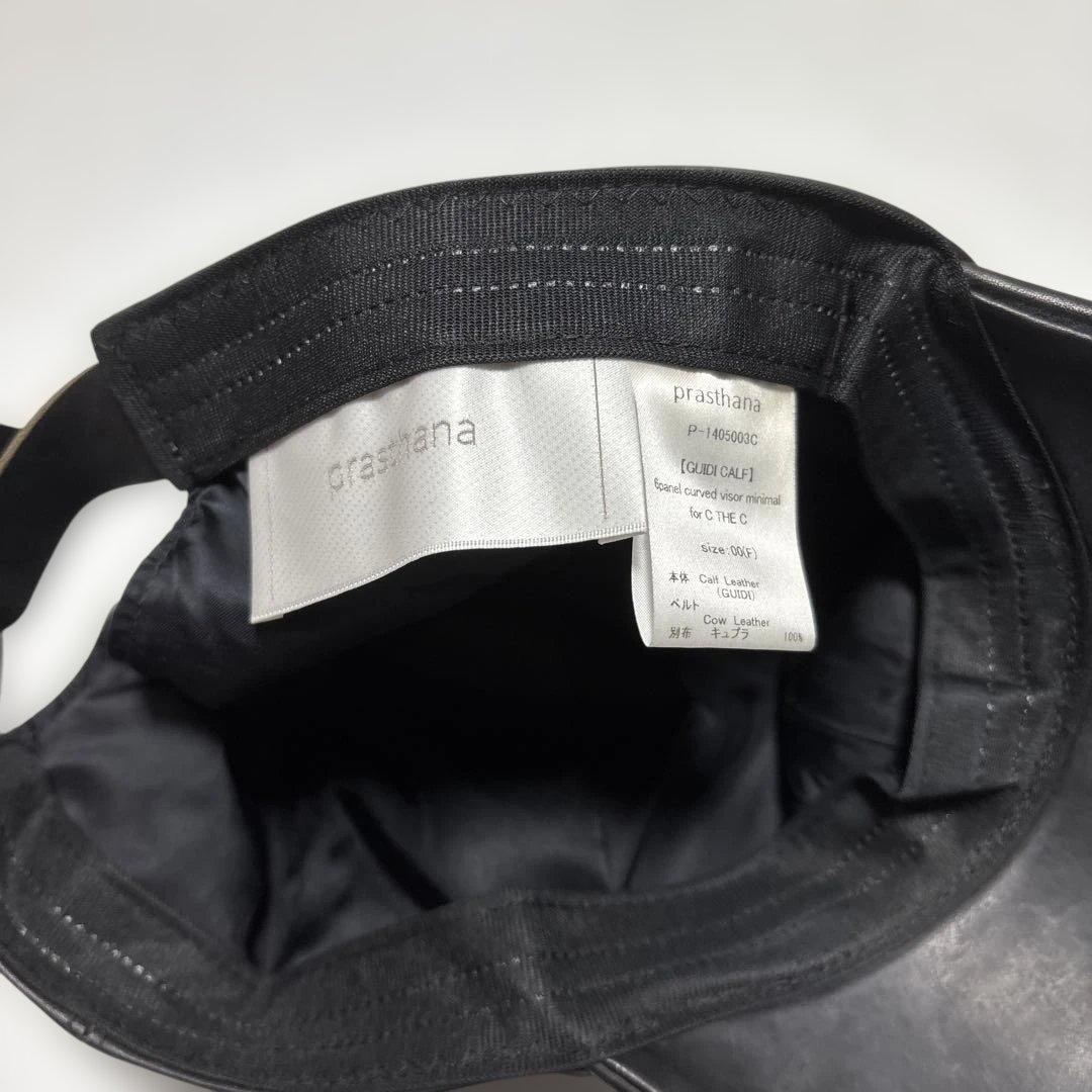 GUIDI × prasthana レザーキャップ