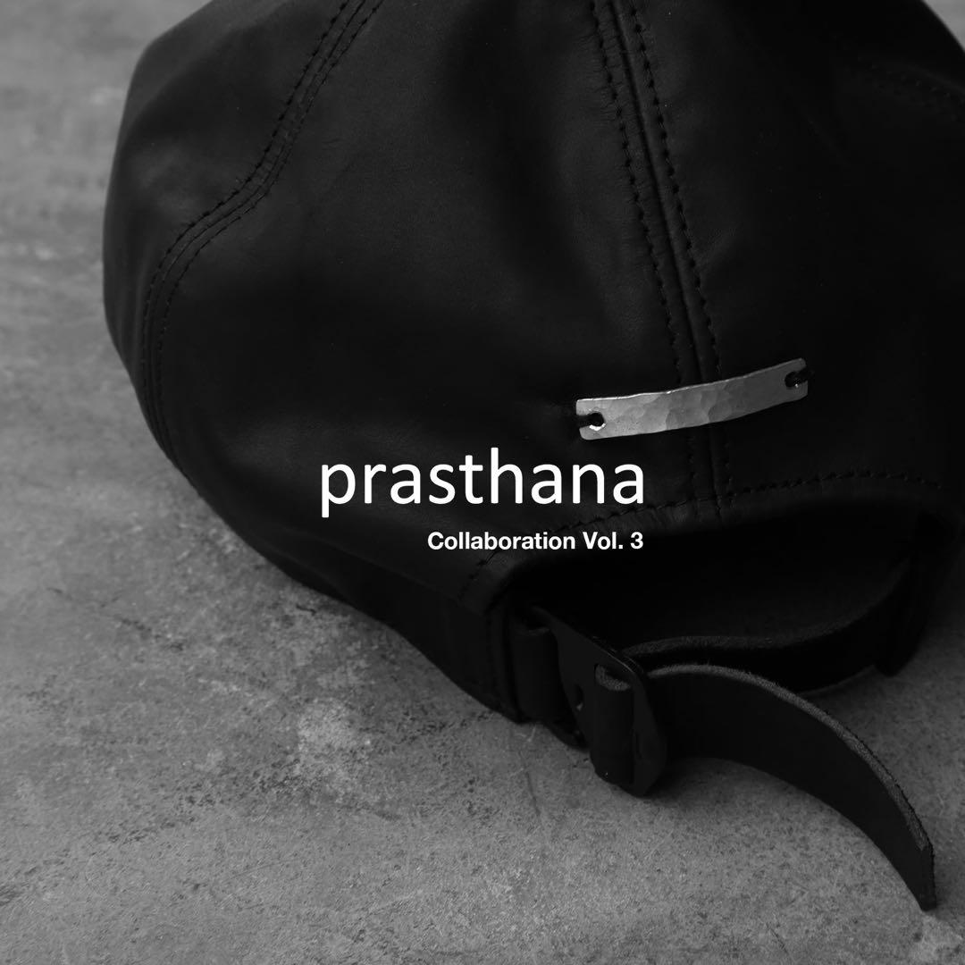 GUIDI × prasthana レザーキャップ