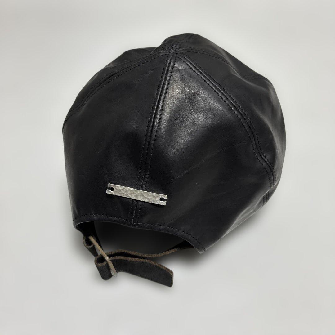 GUIDI × prasthana レザーキャップ