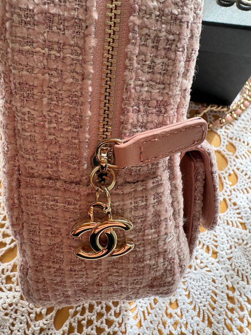 CHANEL ピンクツイード　リュック　ノベルティ