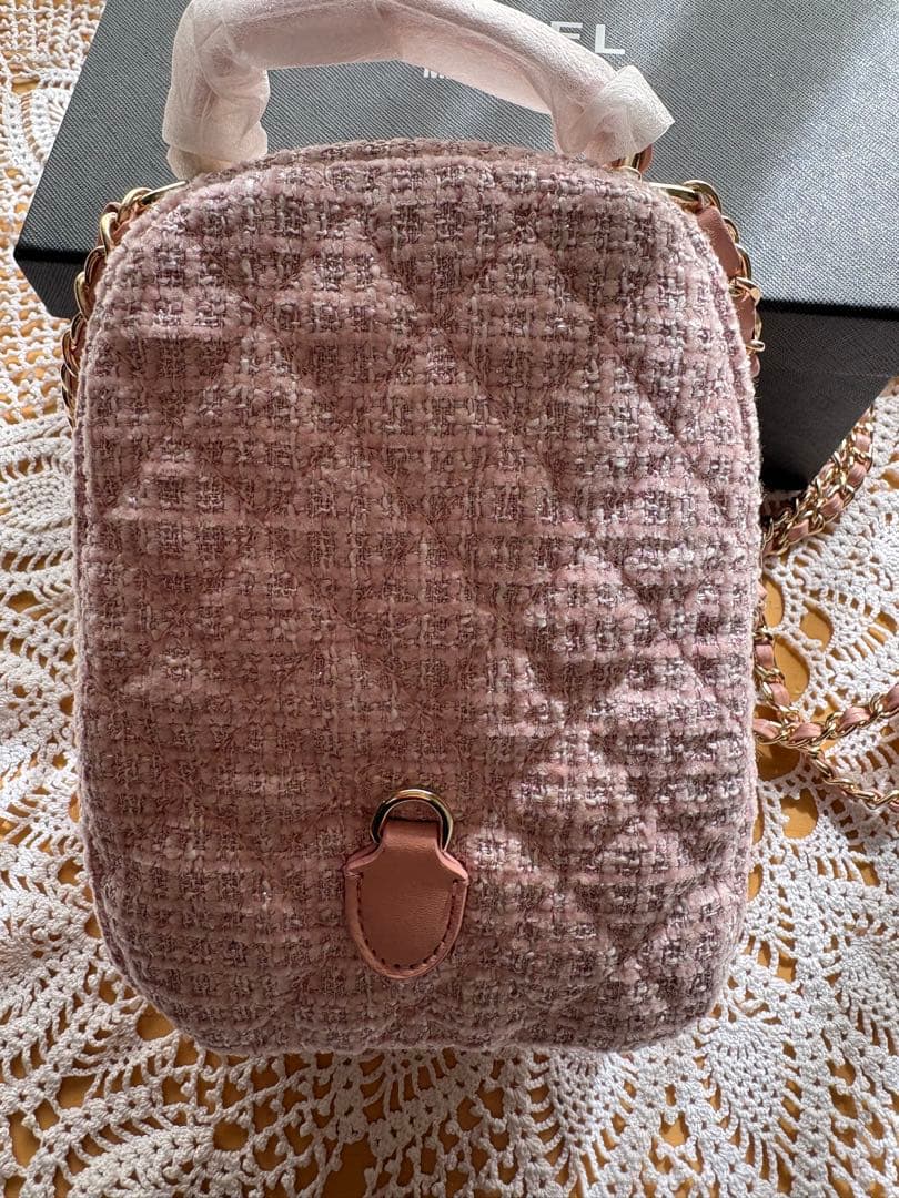 CHANEL ピンクツイード　リュック　ノベルティ