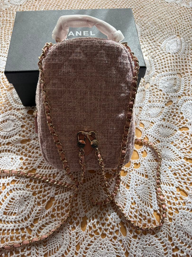 CHANEL ピンクツイード　リュック　ノベルティ