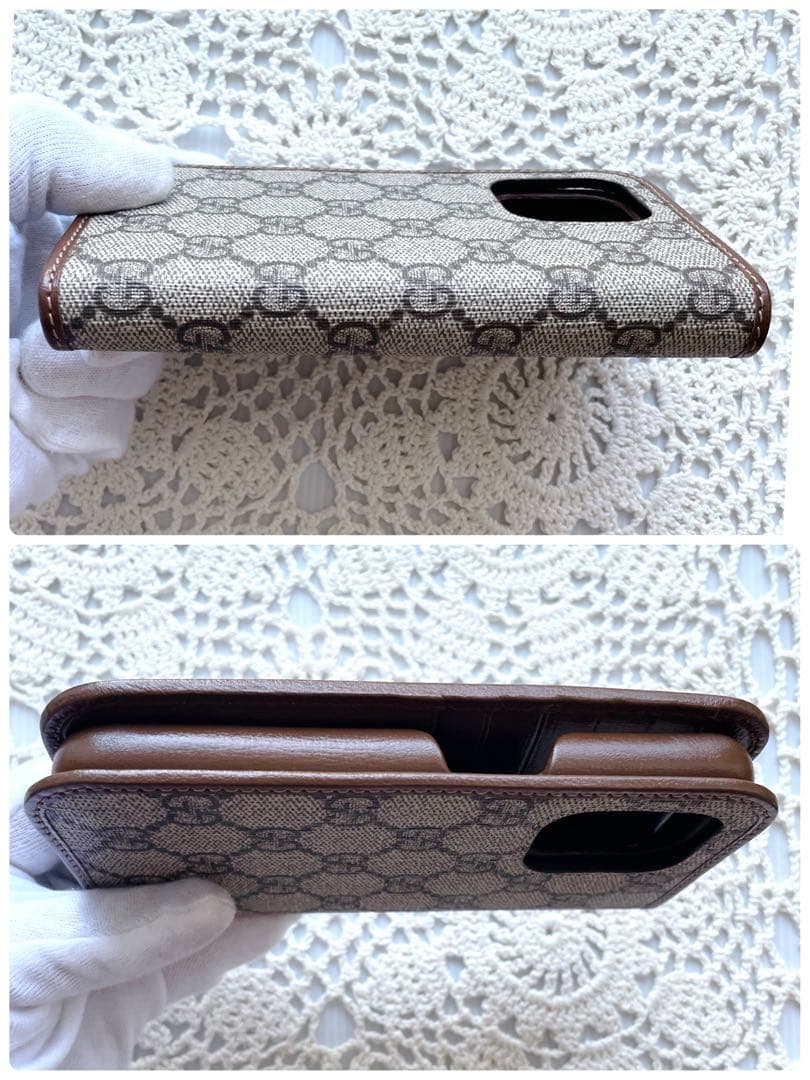 未使用品GUCCI iPhone 15 PRO ケース ブック型 手帳型