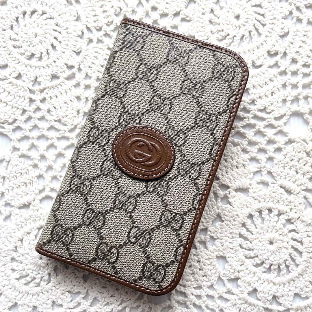 未使用品GUCCI iPhone 15 PRO ケース ブック型 手帳型