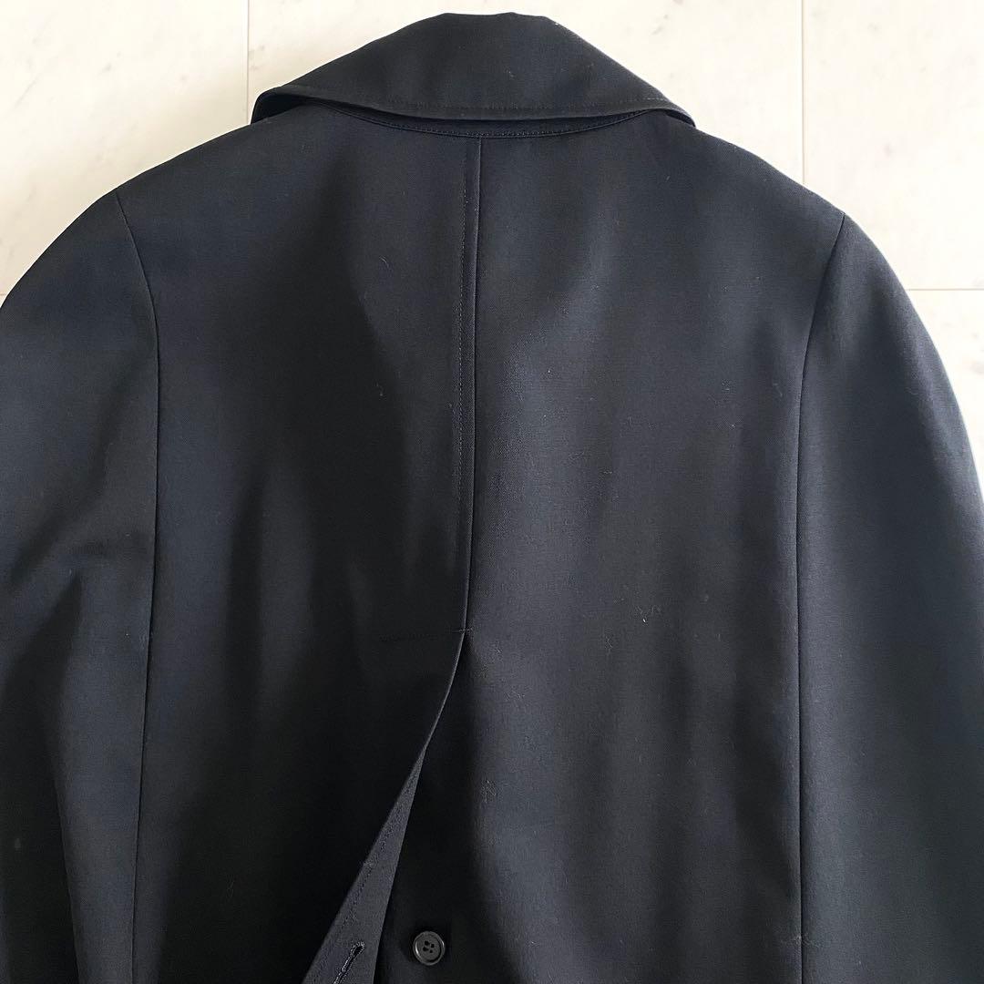 極美品 アンスクリア INSCRIRE ウールギャバジンケープコート 38