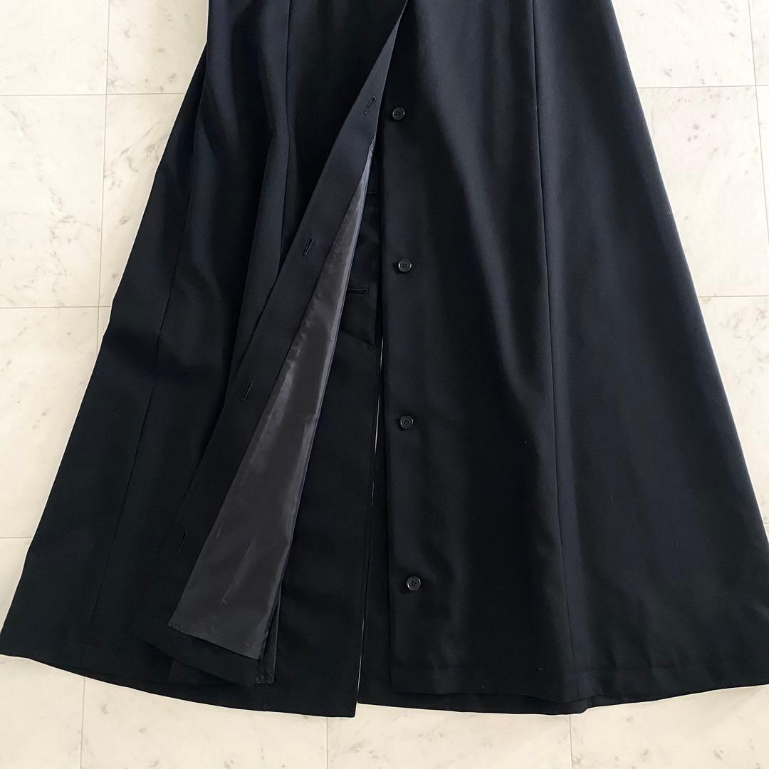 極美品 アンスクリア INSCRIRE ウールギャバジンケープコート 38