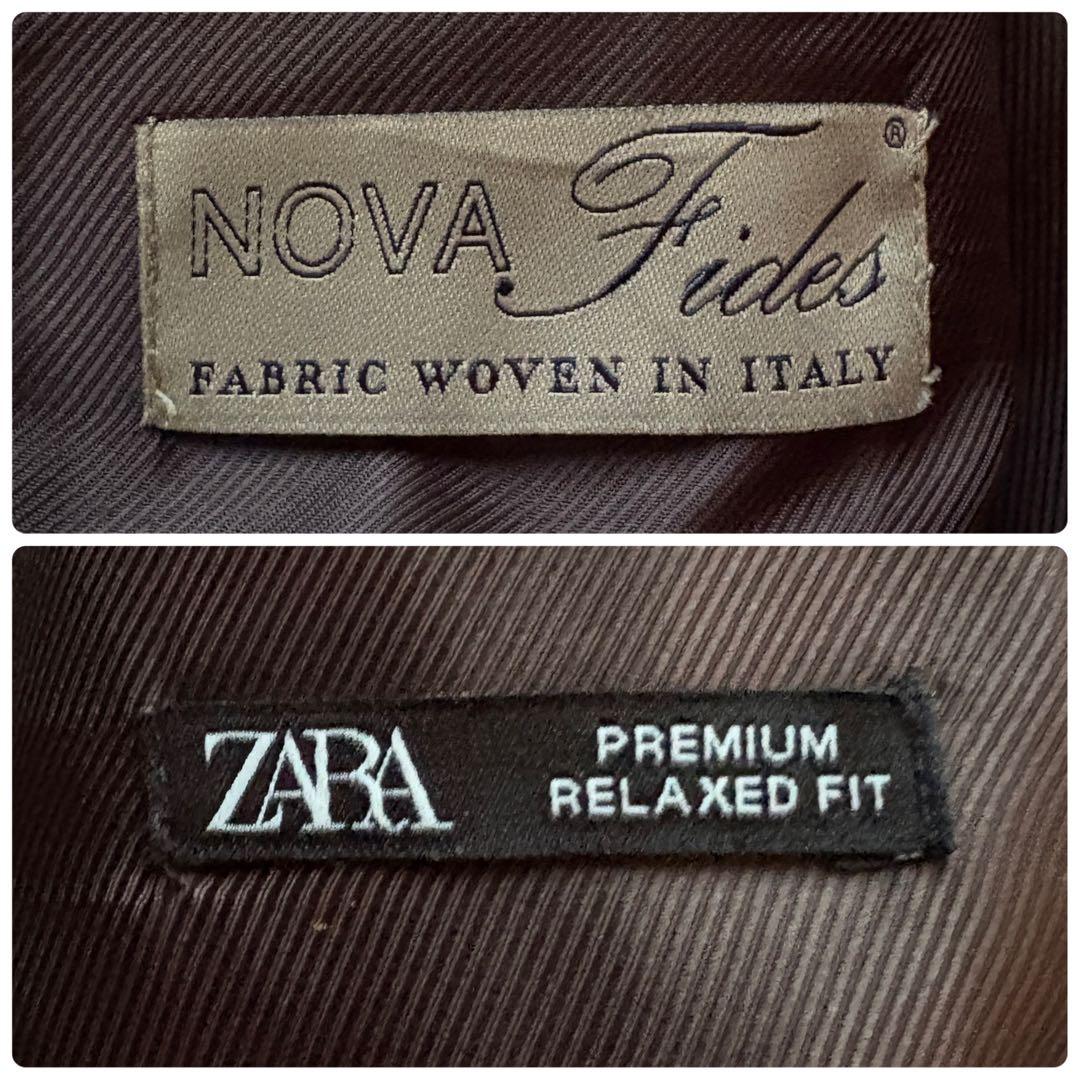 ★希少 XLサイズ★ ZARA チェスターコート ツイード グレンチェック