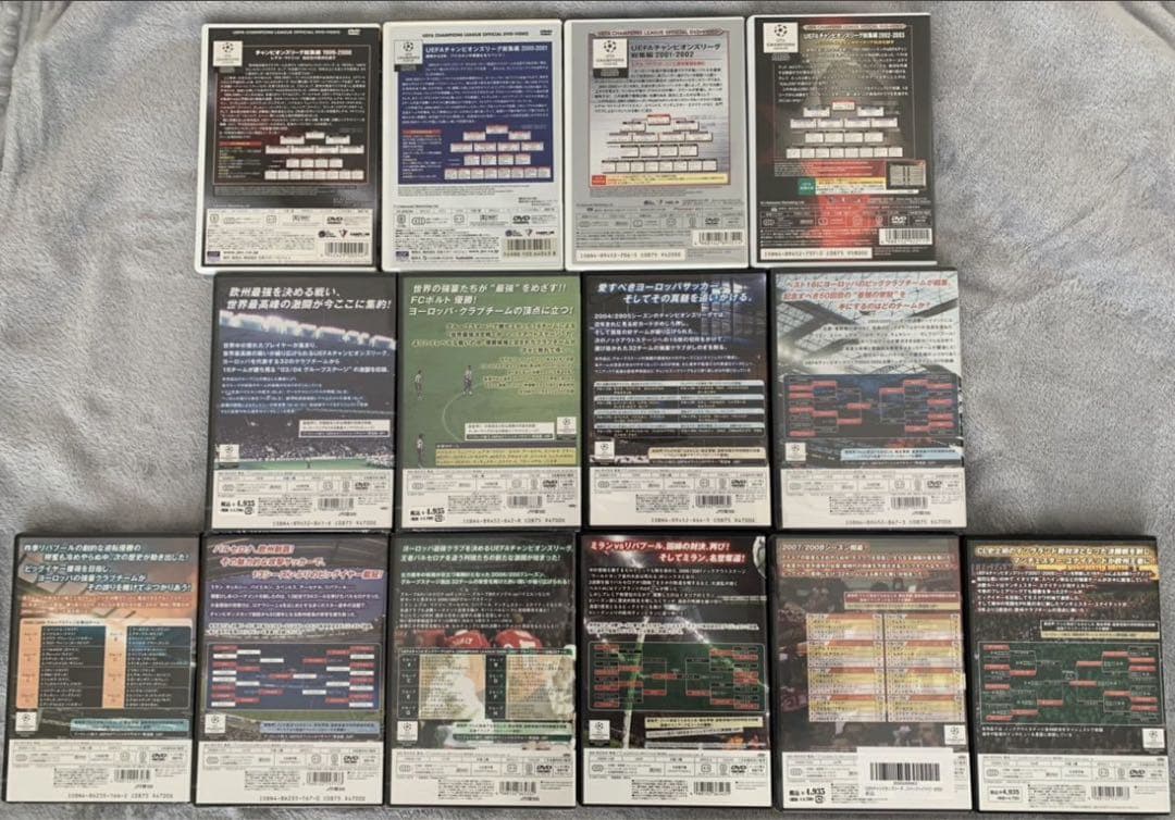 UEFA チャンピオンズリーグ DVD 14枚セット(うち新品7枚)バラ売り不可