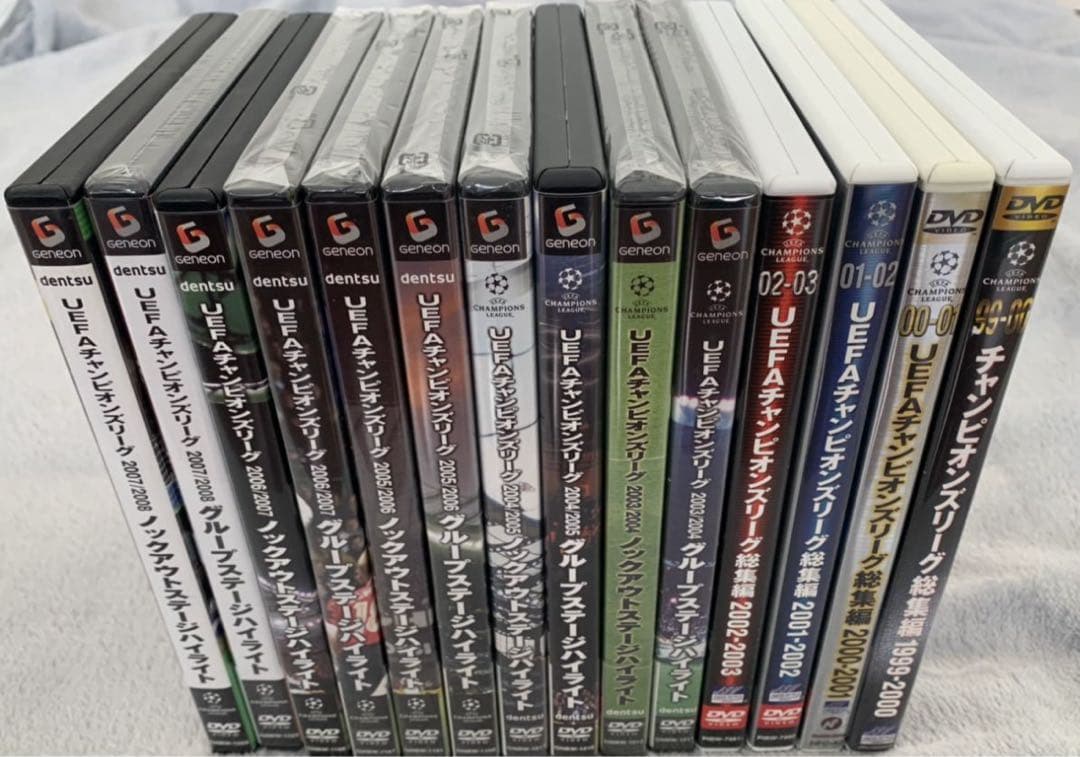 UEFA チャンピオンズリーグ DVD 14枚セット(うち新品7枚)バラ売り不可