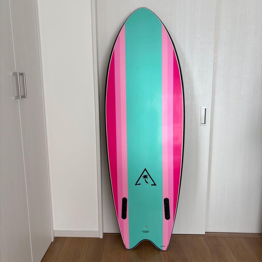 5′6ソフトボード ファンボード キャッチサーフ ツインフィンレトロフィッシュ