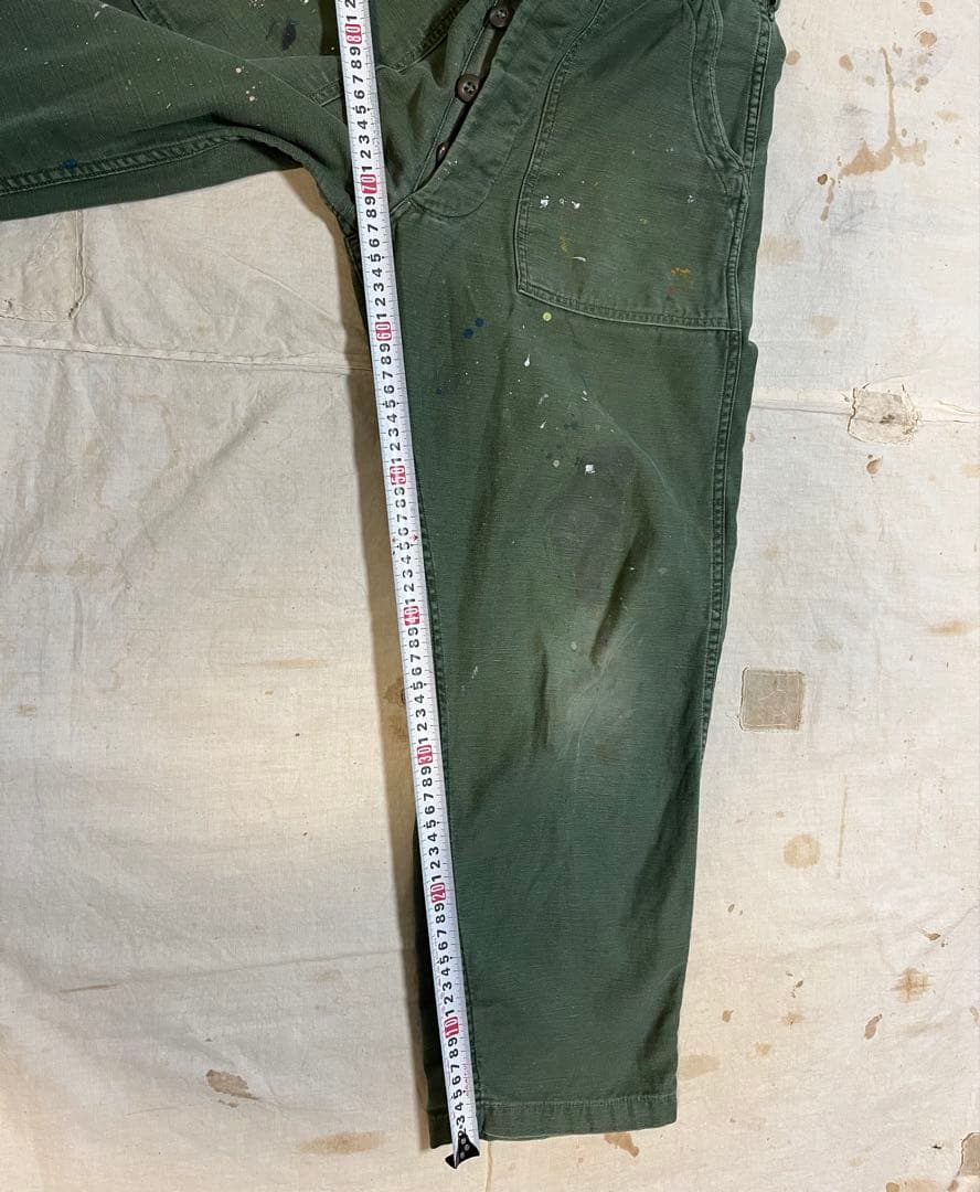 70s ベイカーパンツU.S.ARMY W34 l29 ペンキ跡