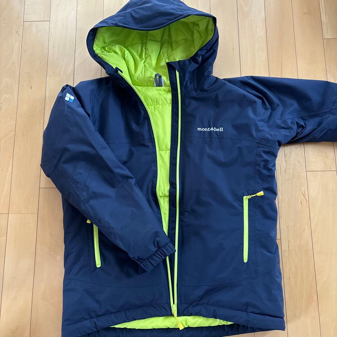 mont-bell 子供用スキーウェア ネイビー/ライム