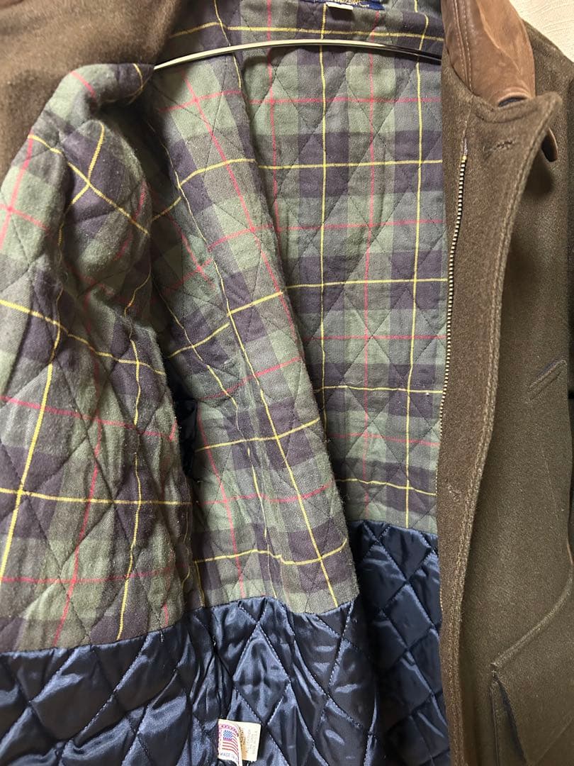 80s USA製 ブルックスブラザーズ 中綿 メルトン ウール ジャケット