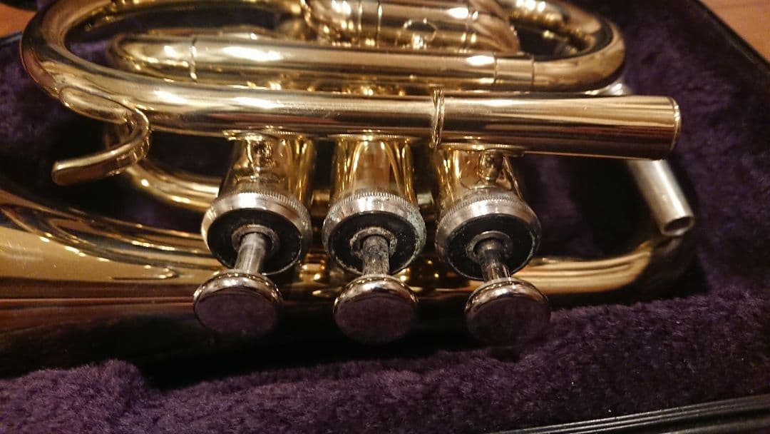 J.マイケル ポケットトランペット 純正ハードケース付き