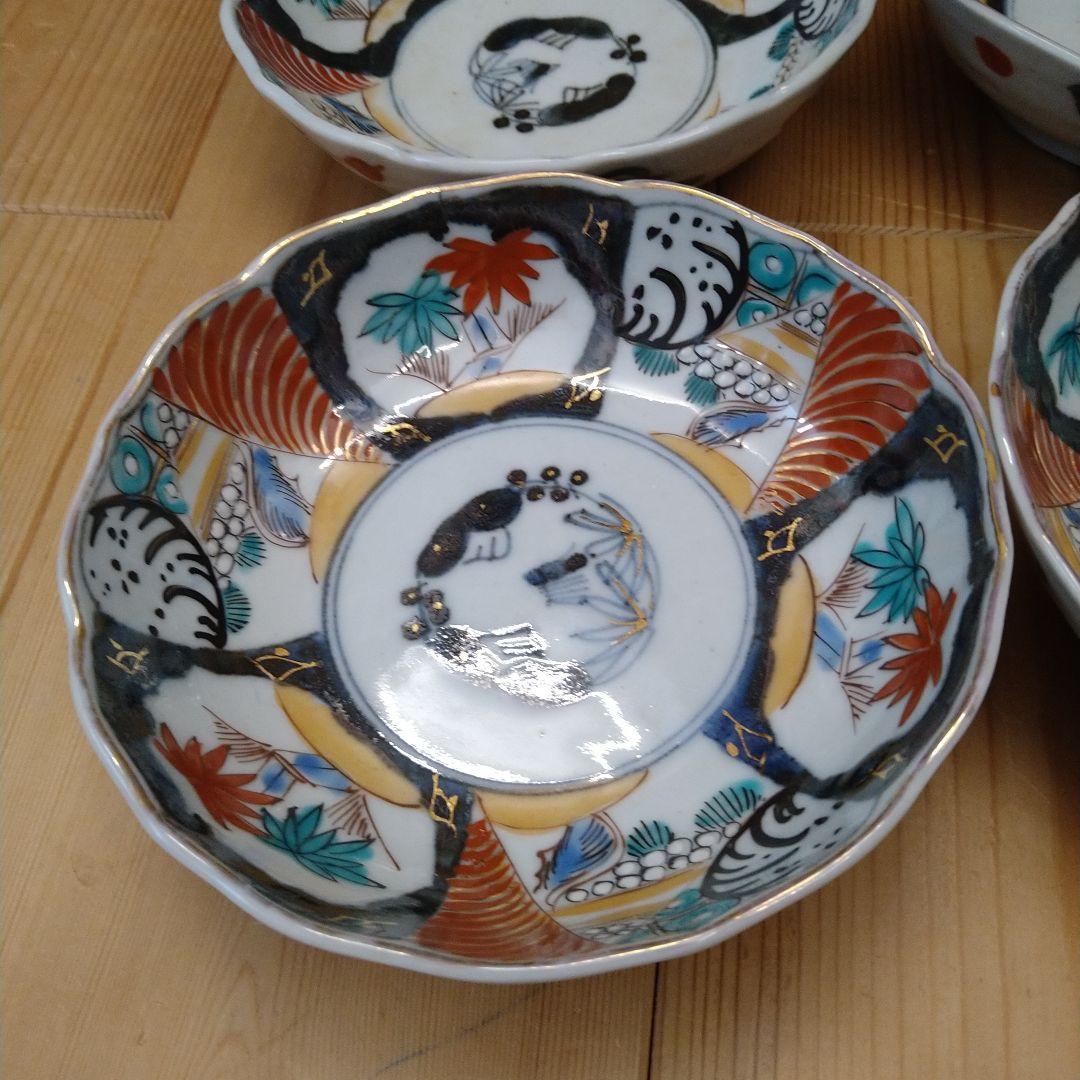 有田焼 伊万里焼　古伊万里　金彩　なます皿　小皿　小鉢　6枚セット