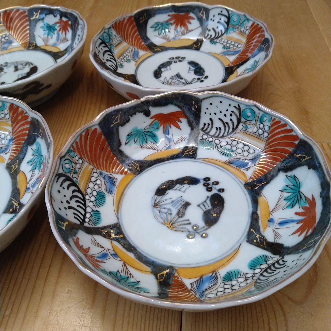 有田焼 伊万里焼　古伊万里　金彩　なます皿　小皿　小鉢　6枚セット