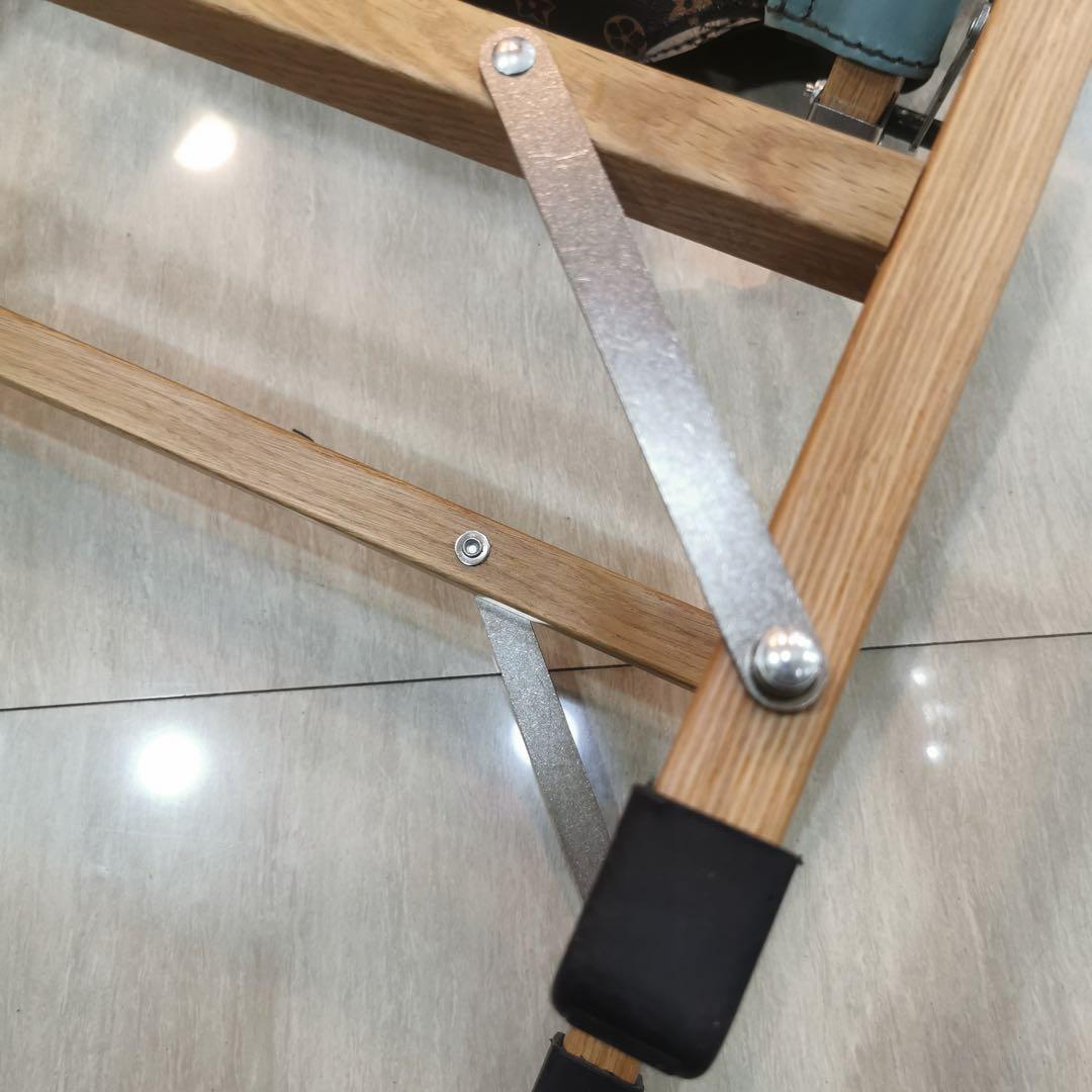 Miskeen アウトドアチェア 復古手書き模様頭層牛皮製クミットチェア