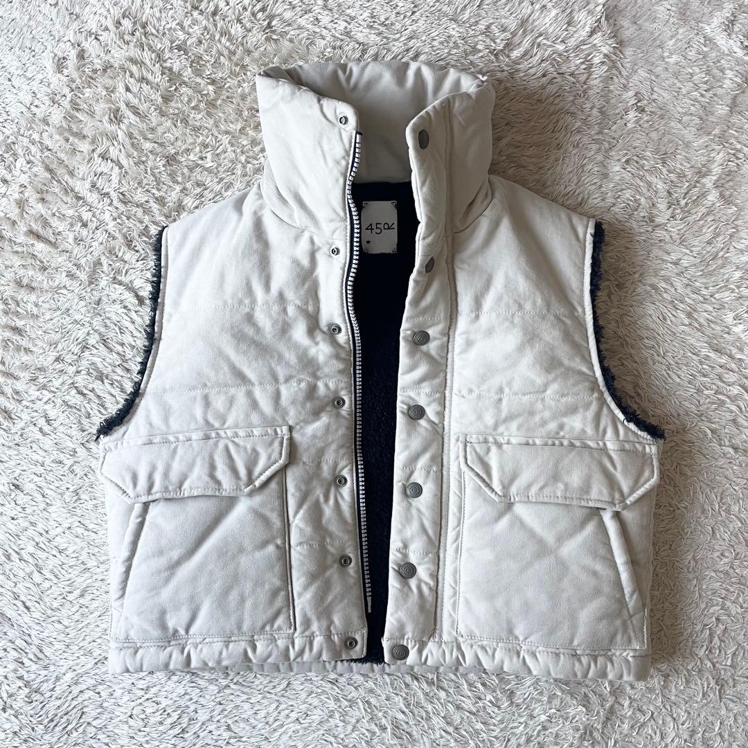 45R 極美品 サテンキルトの908オーシャンベスト 1 定価6.5万円